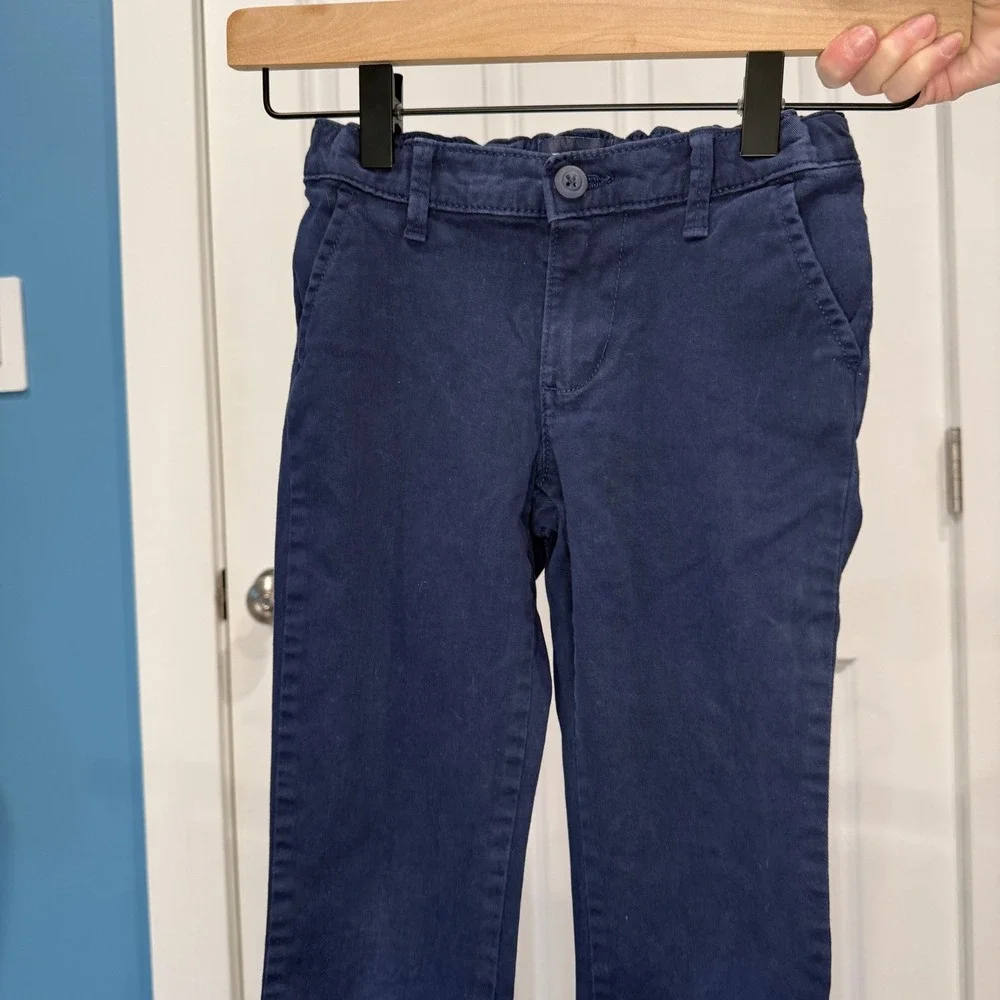 The Childrens Place Kids Navy Blue Chino Pants School Uniform‎ Size 6